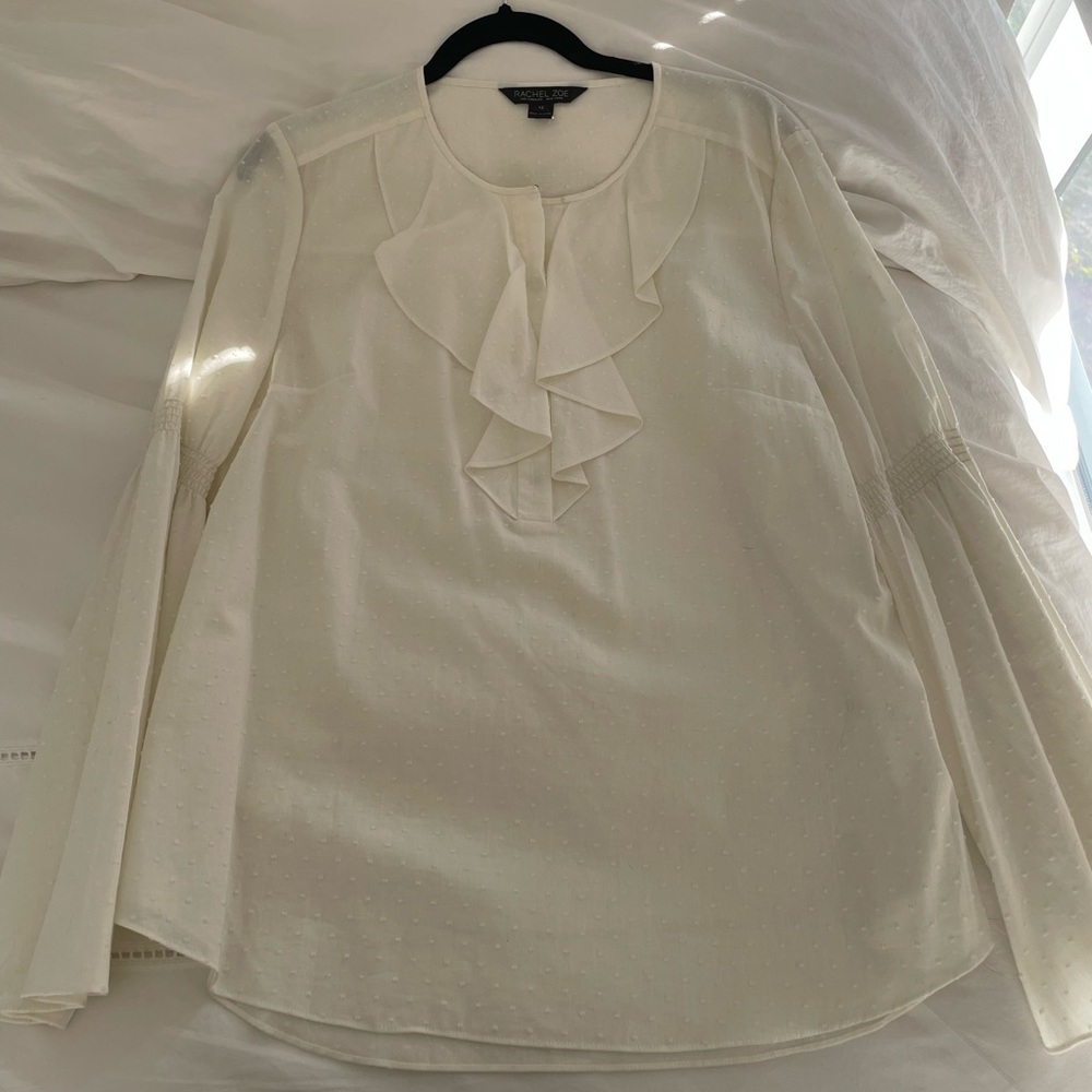 Rachel Zoe blouse with flowy sleeves